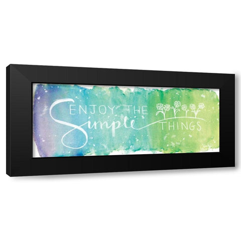 Simple Things Black Modern Wood Framed Art Print by Harbick, N.