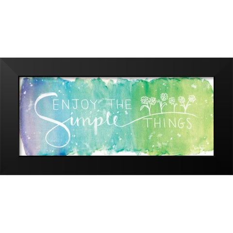 Simple Things Black Modern Wood Framed Art Print by Harbick, N.