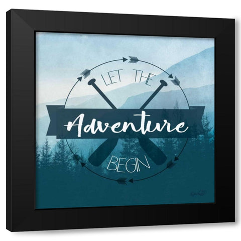 Adventure II Black Modern Wood Framed Art Print with Double Matting by Harbick, N.