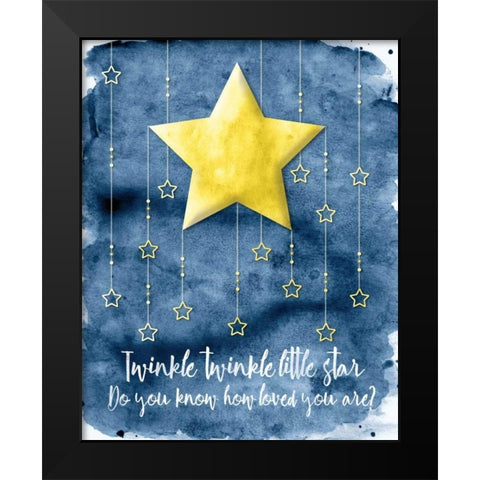 Love You II Black Modern Wood Framed Art Print by Harbick, N.