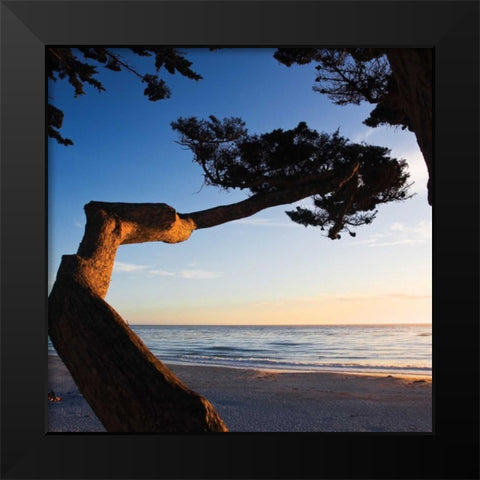 Carmel Sunset I Black Modern Wood Framed Art Print by Hausenflock, Alan