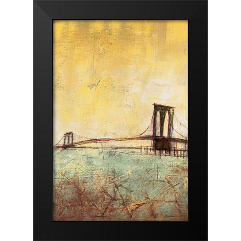 Urban Connection I Black Modern Wood Framed Art Print by Costa, Antonio