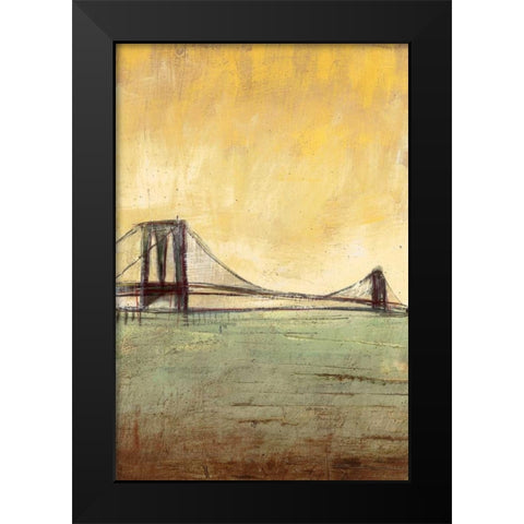 Urban Connection II Black Modern Wood Framed Art Print by Costa, Antonio