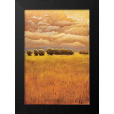Golden Fields I Black Modern Wood Framed Art Print by Girard, Thomas