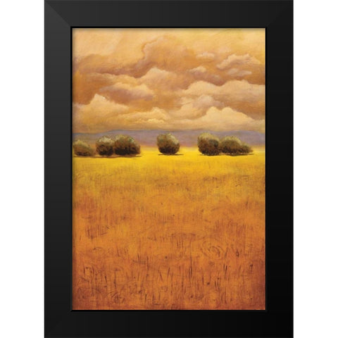 Golden Fields II Black Modern Wood Framed Art Print by Girard, Thomas