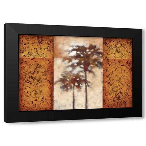 Sunset Palms II Black Modern Wood Framed Art Print by Lee, Scott