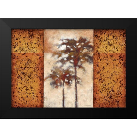 Sunset Palms II Black Modern Wood Framed Art Print by Lee, Scott