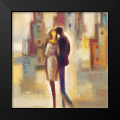 Metropolis I Black Modern Wood Framed Art Print by Lentz, Michael