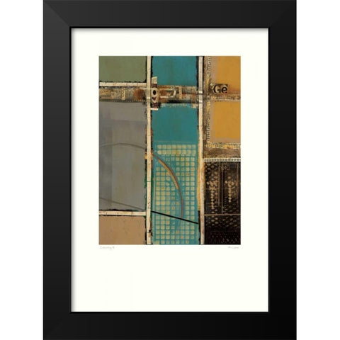 Circuitry II Black Modern Wood Framed Art Print by Lentz, Michael