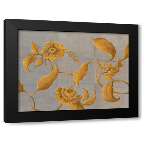 Topaz II Black Modern Wood Framed Art Print by Mathews, Jennifer
