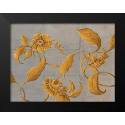 Topaz II Black Modern Wood Framed Art Print by Mathews, Jennifer