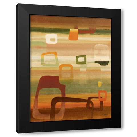 Palm Springs I Black Modern Wood Framed Art Print with Double Matting by Rodriguez, S.