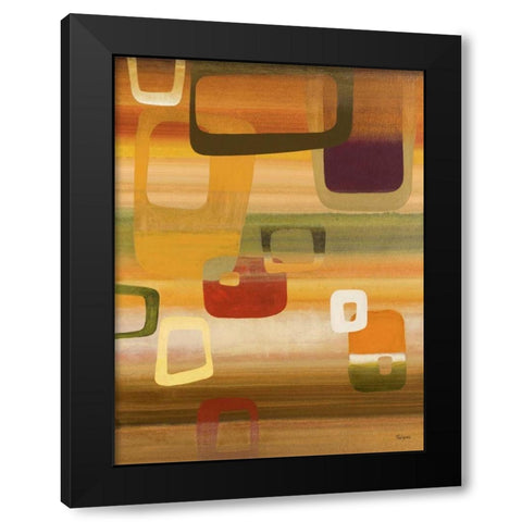 Palm Springs II Black Modern Wood Framed Art Print with Double Matting by Rodriguez, S.