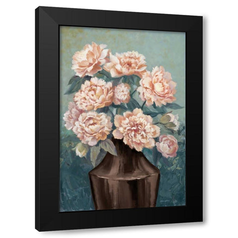 Magnolia Mist Black Modern Wood Framed Art Print with Double Matting by Jeffrey, Jillian