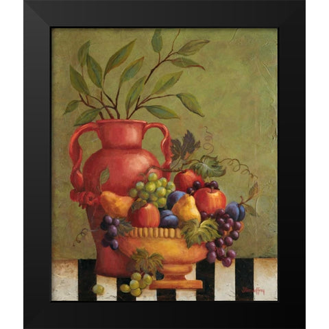 Fresco Fruit I Black Modern Wood Framed Art Print by Jeffrey, Jillian