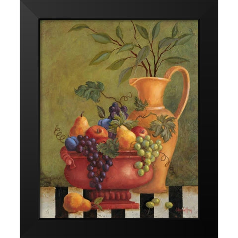 Fresco Fruit II Black Modern Wood Framed Art Print by Jeffrey, Jillian