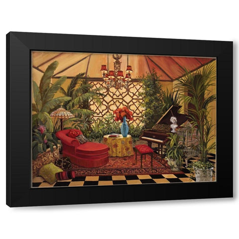 Conservatory I Black Modern Wood Framed Art Print with Double Matting by Jeffrey, Jillian