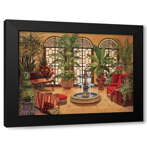 Conservatory II Black Modern Wood Framed Art Print with Double Matting by Jeffrey, Jillian