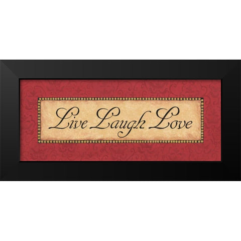 Red Damask II Black Modern Wood Framed Art Print by Jeffrey, Jillian