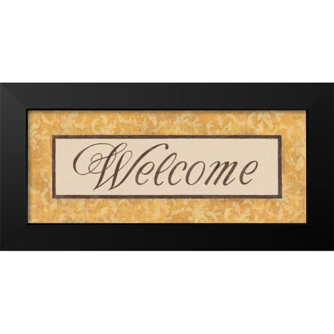 Harvest Damask I Black Modern Wood Framed Art Print by Jeffrey, Jillian