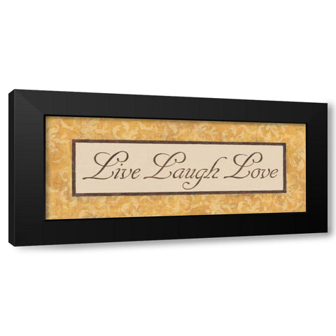 Harvest Damask II Black Modern Wood Framed Art Print with Double Matting by Jeffrey, Jillian