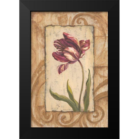 Classic Tulip II Black Modern Wood Framed Art Print by Jeffrey, Jillian