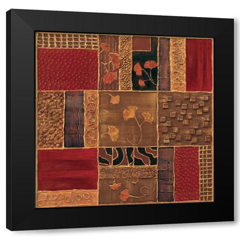 Mineral I Black Modern Wood Framed Art Print with Double Matting by Jeffrey, Jillian