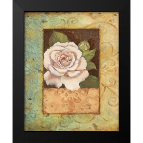 Antique Rose I Black Modern Wood Framed Art Print by Jeffrey, Jillian