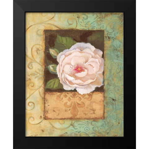 Antique Rose II Black Modern Wood Framed Art Print by Jeffrey, Jillian