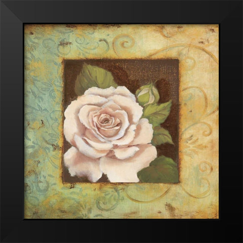 Antique Rose III Black Modern Wood Framed Art Print by Jeffrey, Jillian