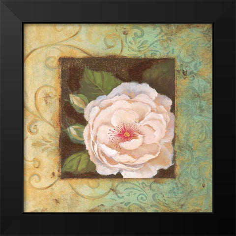 Antique Rose IV Black Modern Wood Framed Art Print by Jeffrey, Jillian