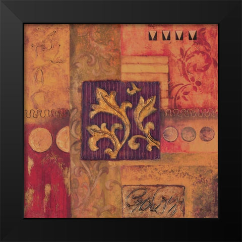 Cinnabar II Black Modern Wood Framed Art Print by Jeffrey, Jillian