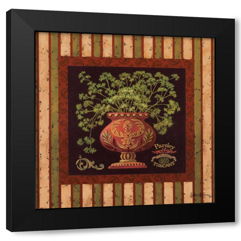 Parsley Italiano Black Modern Wood Framed Art Print by Jeffrey, Jillian