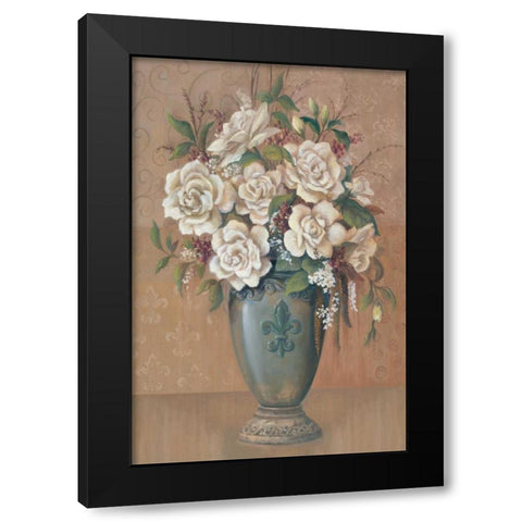 Courtly Roses I Black Modern Wood Framed Art Print by Jeffrey, Jillian