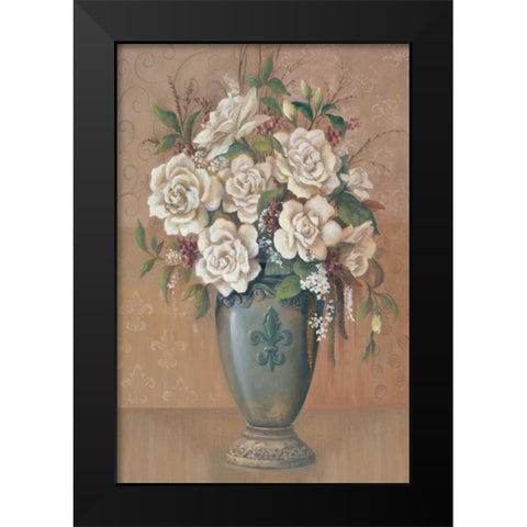 Courtly Roses I Black Modern Wood Framed Art Print by Jeffrey, Jillian