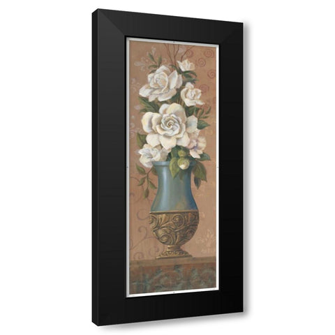 Courtly Roses II Black Modern Wood Framed Art Print with Double Matting by Jeffrey, Jillian