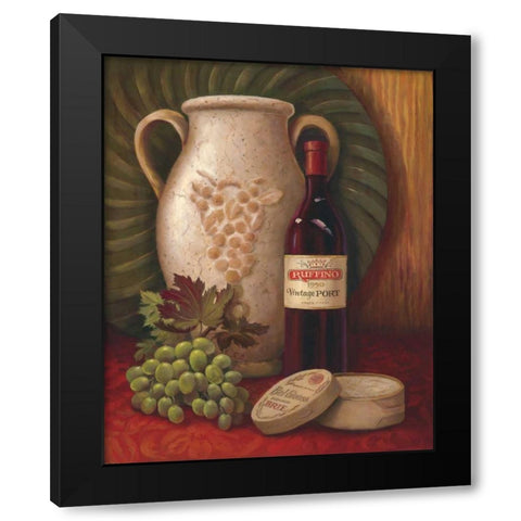 Fresco Vineyard I Black Modern Wood Framed Art Print by Jeffrey, Jillian