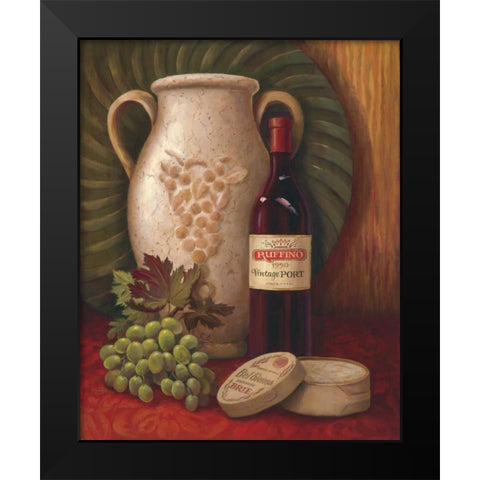 Fresco Vineyard I Black Modern Wood Framed Art Print by Jeffrey, Jillian