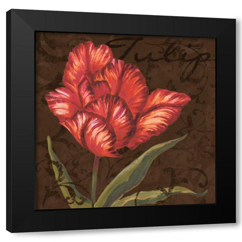 Tulipa I Black Modern Wood Framed Art Print by Jeffrey, Jillian