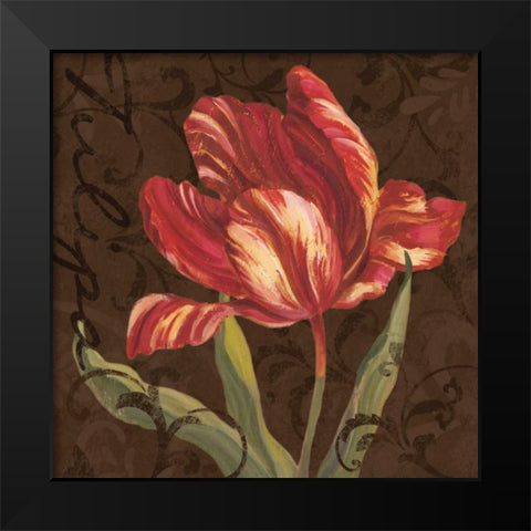 Tulipa II Black Modern Wood Framed Art Print by Jeffrey, Jillian