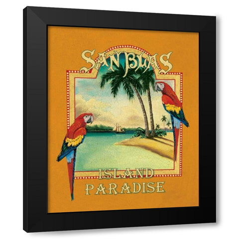 San Blas Black Modern Wood Framed Art Print by Jones, Catherine