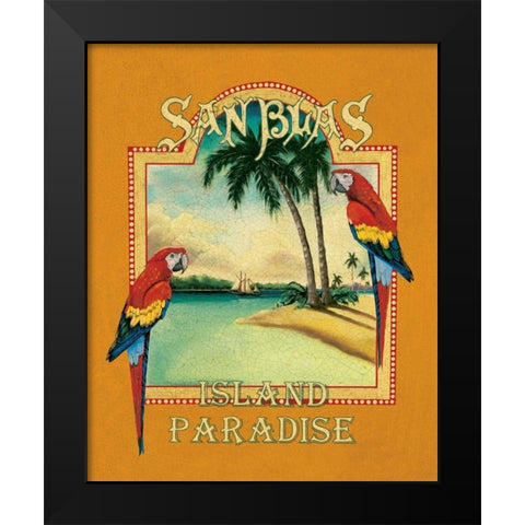 San Blas Black Modern Wood Framed Art Print by Jones, Catherine