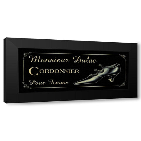 Cordonnier Black Modern Wood Framed Art Print by Jones, Catherine