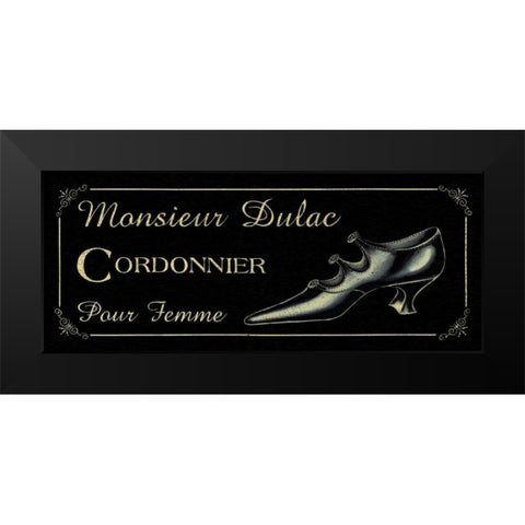 Cordonnier Black Modern Wood Framed Art Print by Jones, Catherine