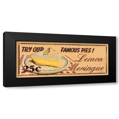 Lemon Meringue Black Modern Wood Framed Art Print by Jones, Catherine