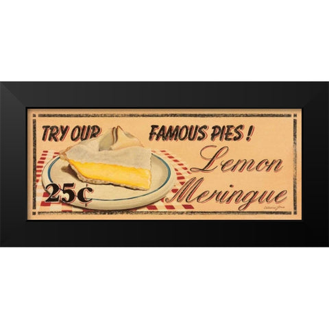 Lemon Meringue Black Modern Wood Framed Art Print by Jones, Catherine