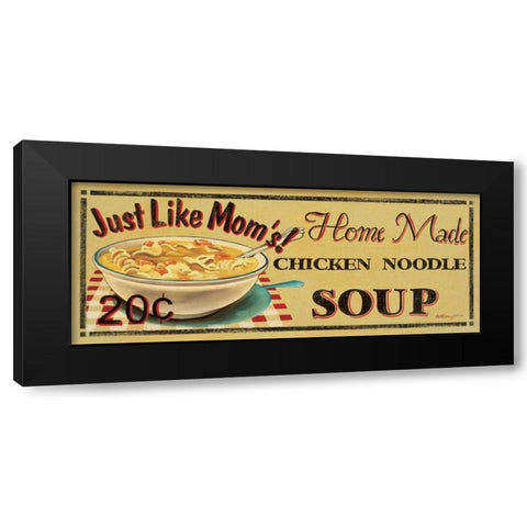 Chicken Noodle Soup Black Modern Wood Framed Art Print by Jones, Catherine