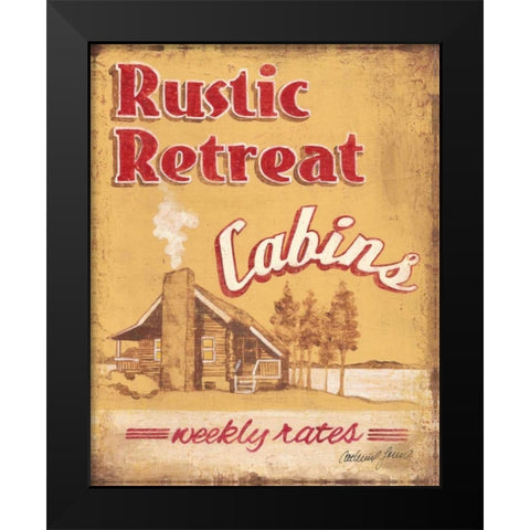Rustic Retreat Black Modern Wood Framed Art Print by Jones, Catherine