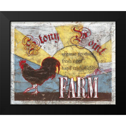 Stony Point Farm Black Modern Wood Framed Art Print by Jones, Catherine
