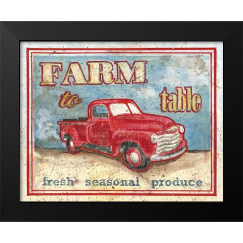 Farm to Table I Black Modern Wood Framed Art Print by Jones, Catherine